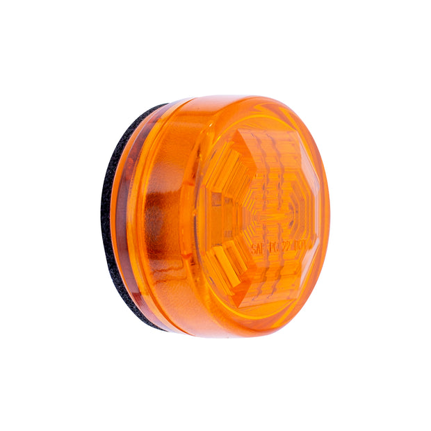 3 LED Oval Clearance/Marker Light-Amber LED/Amber Lens