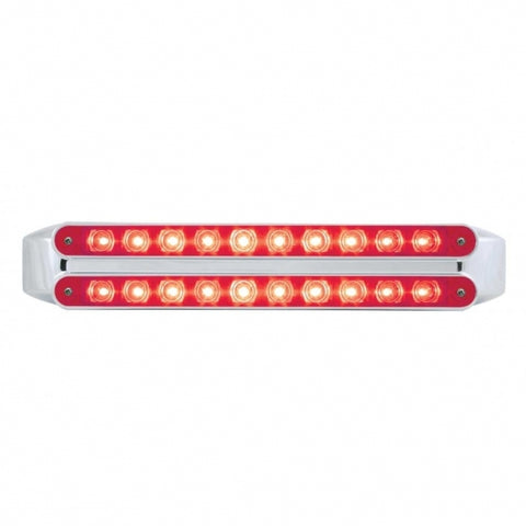 Dual 10 LED 9" Light Bars (Stop, Turn & Tail) - Red LED/Red Lens