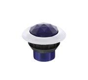 3 LED Dual Function 3/4" Mini Light (Clearance/Marker) With Crystal Lens-Blue LED/Blue Lens