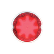 9 LED Dual Function GloLight Watermelon Cab/Auxiliary Light - Red LED/Clear Lens