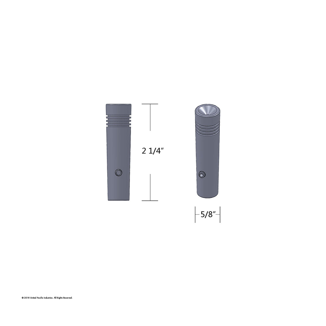 2-1/4" Long Aluminum Toggle Switch Extension With Crystal For Kenworth - Red Crystal (2-Pack)