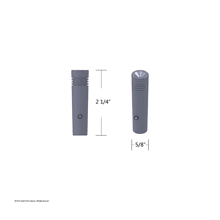 2-1/4" Long Aluminum Toggle Switch Extension With Crystal For Kenworth - Red Crystal (2-Pack)