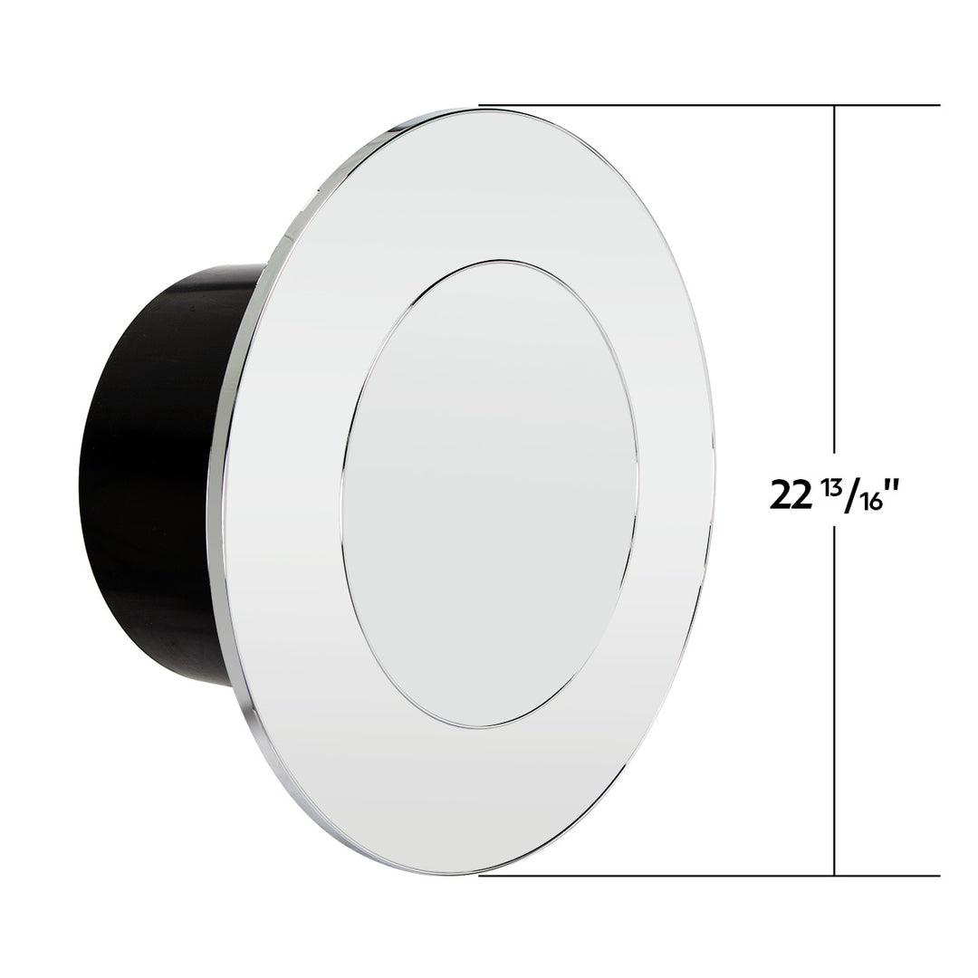 Flat Aero Rear Axle Cover Kit - Chrome
