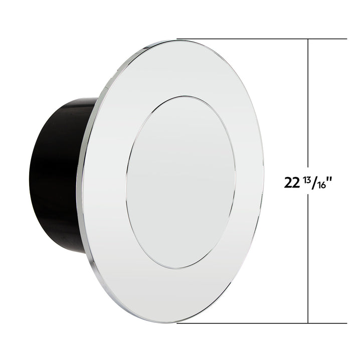 Flat Aero Rear Axle Cover Kit - Chrome