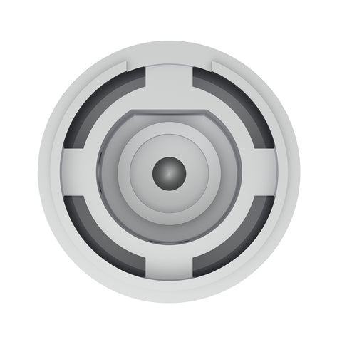 Chrome Plastic 1" Diameter Control Knob