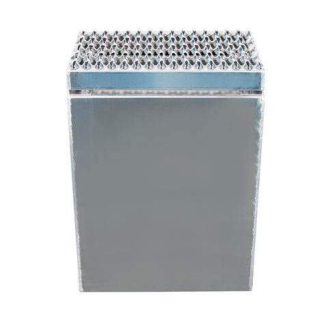 18"L X 25"W X 28"H Aluminum Step Saddle Box