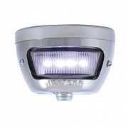 Chrome Vertical Side Mount License Bracket For Motorcycle With 1928 "LED DUO Lamp" Tail Light