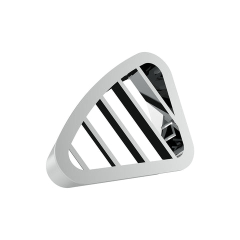 Chrome Plastic A/C Vent For 2001-2005 Peterbilt - Driver