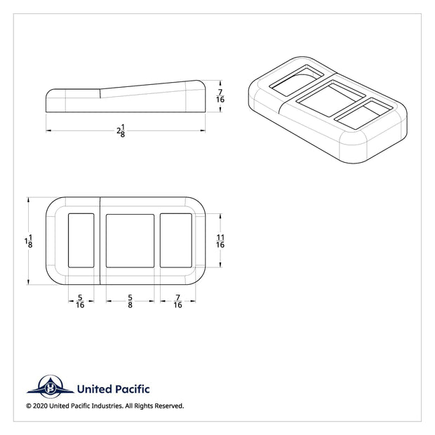 Chrome Plastic Switch Trim For 2001-2010 International 9900i/9400i/9200i - Wiper/Washer