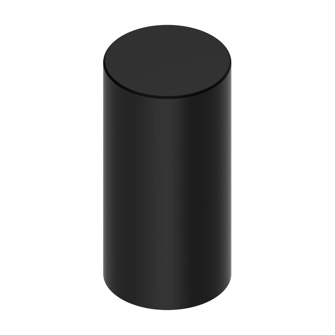 33mm x 4-1/4" Matte Black Tall Cylinder Nut Covers - Thread-On (60-Pack)