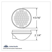 40 LED 4" Round Light (Stop, Turn & Tail) - Red LED/Clear Lens
