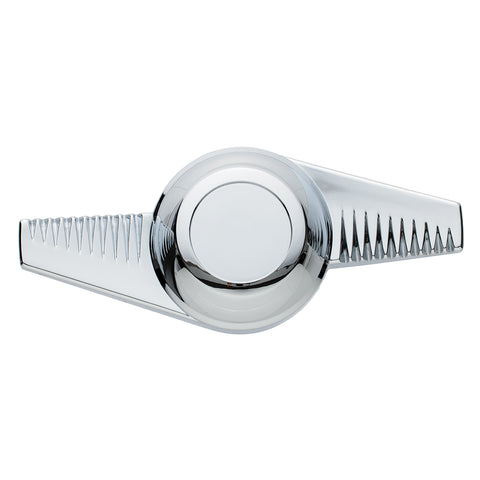 Chrome Plastic 2-Bar "Groovy" Hubcap Spinner