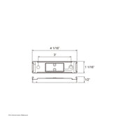 Black Mounting Bracket For Rectangular Fender Mount Light