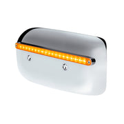 19 LED Rear Headlight Housing Cover For 2008-2023 Peterbilt 389 (Passenger)-Amber LED/Lens