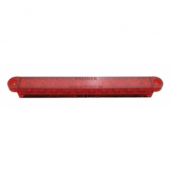 10 LED 6-1/2" Light Bar Only (Stop, Turn & Tail) - Red LED/Red Lens