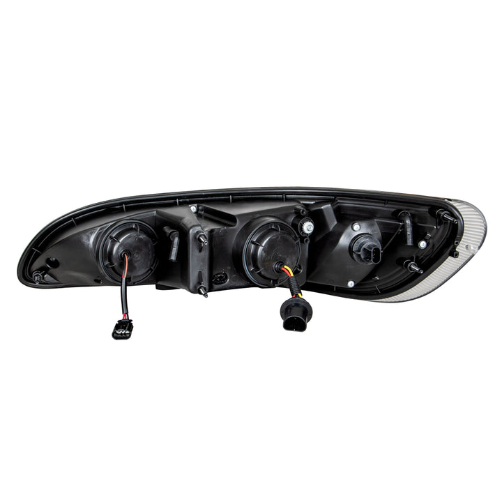 Chrome Projection Headlight W/LED Dual Function Light Bar For PB 386 (2005-2015) &amp; 387 (1999-2010) - Passenger