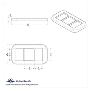 Rocker Switch Cover With 3 Openings For Freightliner (3-Pack)