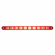 10 LED 9" Light Bar (Stop, Turn & Tail) - Red LED/Red Lens