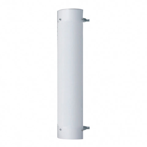 48" Tall 180 Degree Stainless Exhaust Muffler Shield For 7" Diameter Exhaust - Plain