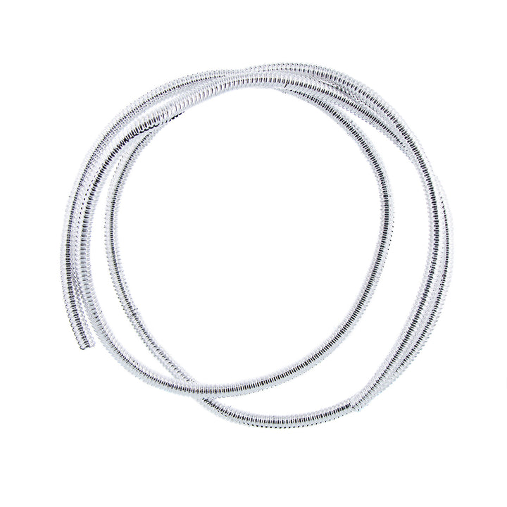 72" Long Chrome Wire Loom - 1/4" Diameter