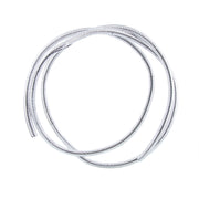 72" Long Chrome Wire Loom - 1/4" Diameter