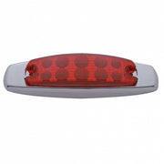 10 LED Reflector Rectangular Light (Clearance/Marker) - Red LED/Red Lens