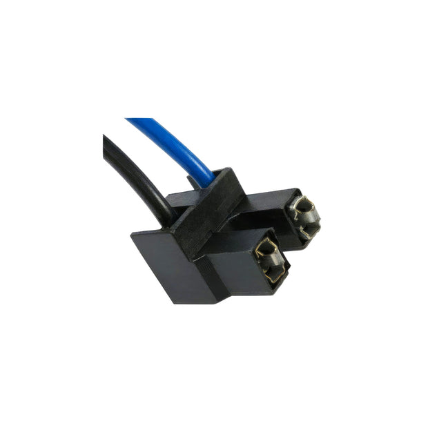 2-Wire Universal H7 Halogen Bulb Headlight Connector. Two Pins at 90° Angle