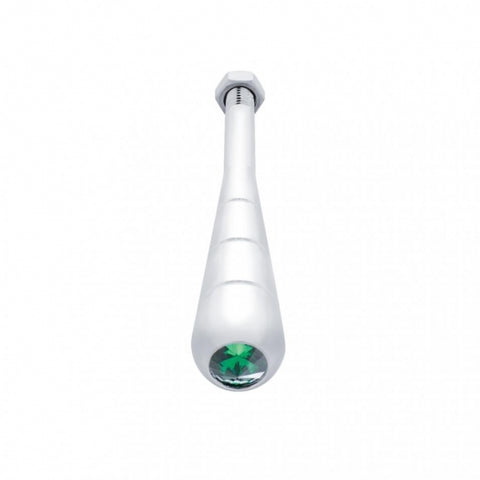 4-3/4" Steering Column Tilt Handle With Green Crystal