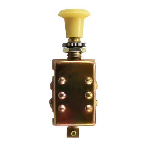 16 Amp 12V Universal HD Off/On/On Fused Push-Pull Switch w/ 1/2" Mounting Stem, 1 Pc.