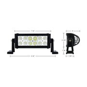 12 High Power LED 7" Combo Light Bar - Competition Series
