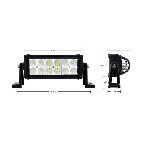 12 High Power LED 7" Combo Light Bar - Competition Series