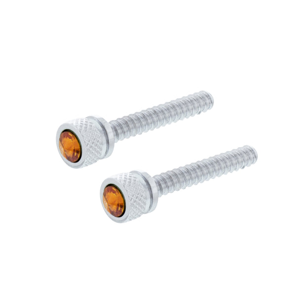 Chrome Long Dash Screw With Copper Crystal For Freightliner (2-Pack)