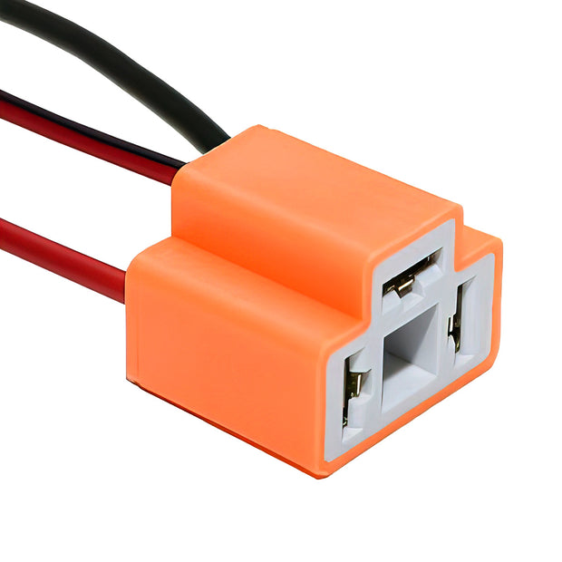 3-Wire Universal 9003 & H4 High Temp (300°C) Halogen Sealed Beam Headlight Connector, 1 Pc.
