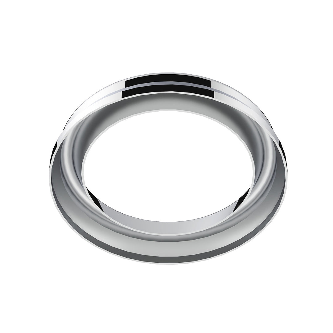 Chrome Steel Small Gauge Bezel For 2005 &amp; Older Kenworth And Peterbilt