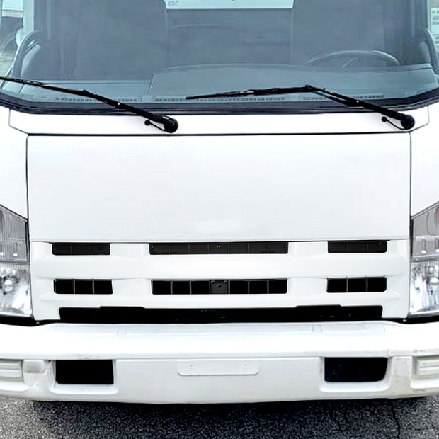 Black Steel Front Panel Assembly For 2008-2024 Isuzu NPR (Elf 200/300)