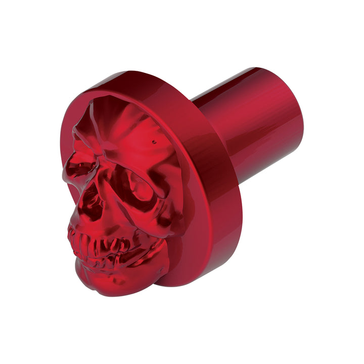 Skull Air Valve Knob - Candy Red