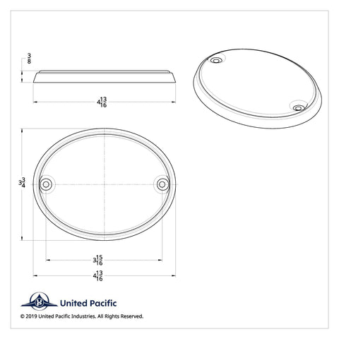 Chrome CB Radio Speaker Cover For Kenworth W900L/T600 (1993-2005) And T800 (1986-2005)