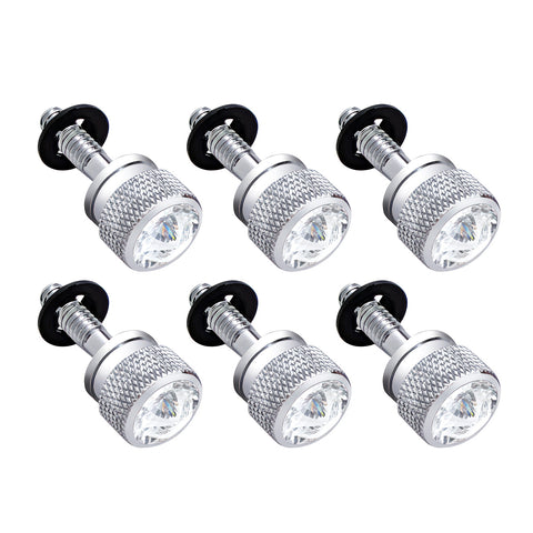 Dash Screw With Clear Crystal For Peterbilt (2001-2005)(6-Pack)