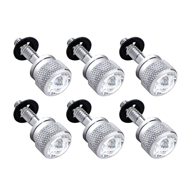 Dash Screw With Clear Crystal For Peterbilt (2001-2005)(6-Pack)