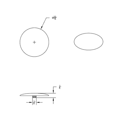 Chrome Plastic Push-On Covers For Phillips Round Head Screw (10-Pack)