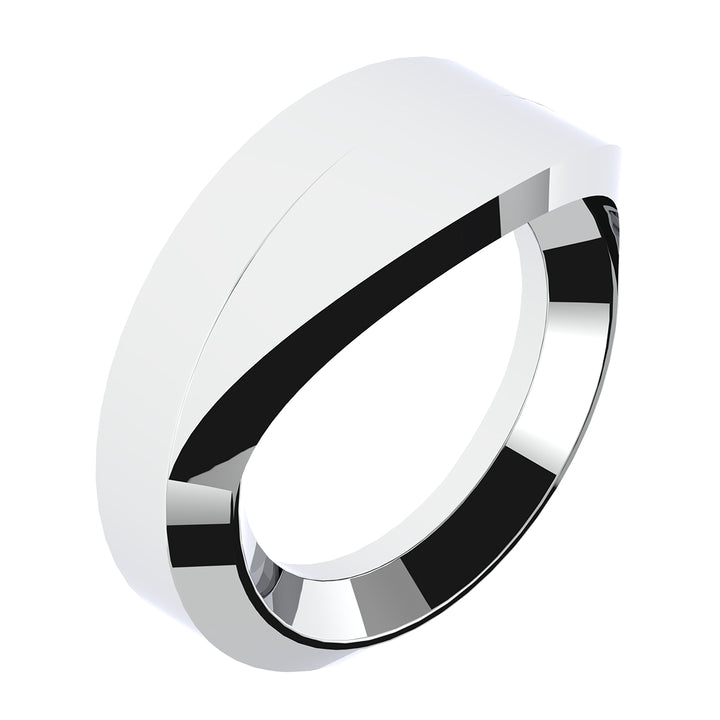 Chrome Plastic Small Gauge Bezel With Visor For 1996-2010 Freightliner Century
