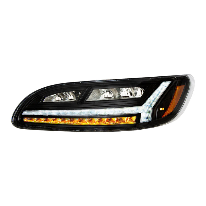 Blackout 6 LED Headlight For Peterbilt 386 (2006-2016) &amp; 387 (2000-2011)- Driver