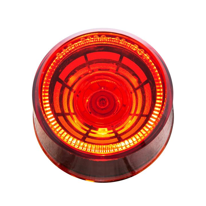 4 LED 2" Round Abyss Light (Clearance/Marker) - Red LED/Red Lens