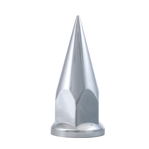 33mm X 4-7/8" Chrome Plastic Super Spike Nut Covers - Push-On (60-Pack)