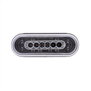 22 LED 6" Oval Abyss Light (Turn Signal) - Amber LED/Clear Lens