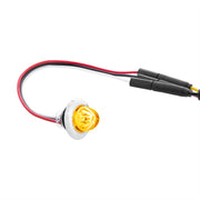 4 LED Dual Function 3/4" Mini Watermelon Light (Clearance/Marker) - Amber LED/Clear Lens