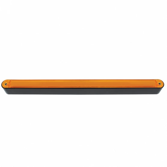 24 LED 12" GloLight Bar With Black Housing - Amber LED/Amber Lens