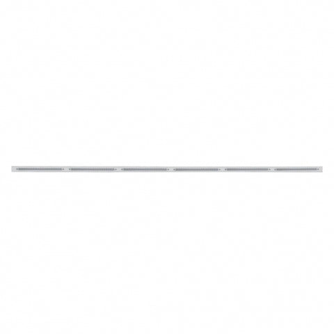 79-1/2" Stainless Bumper Light Bracket With 6X 19 LED 12" Light Bars - Amber LED/Clear Lens