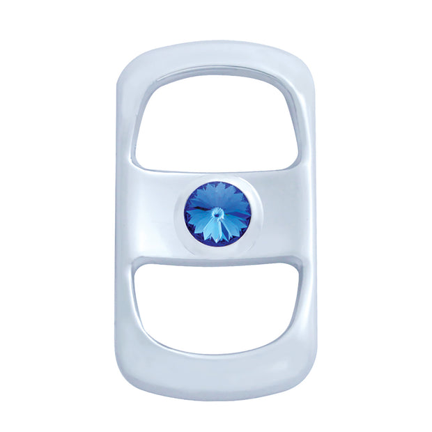 Rocker Switch Cover With Blue Crystal For Freightliner (3-Pack)