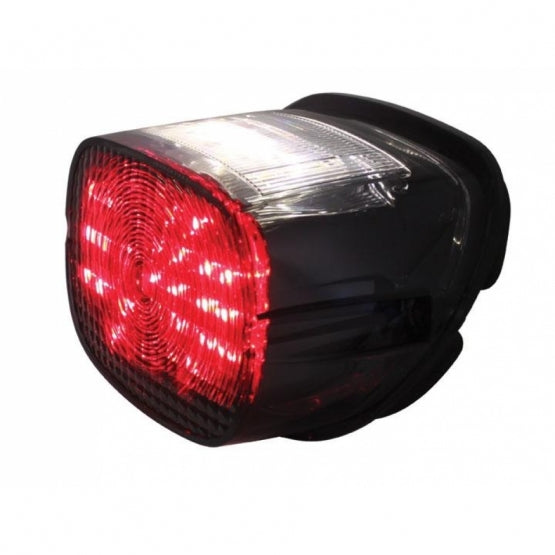 29 LED Tail Light For Harley Motorcycle With 4 LED License Light - Red LED/Smoked Lens